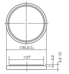  Dimension of CR3032