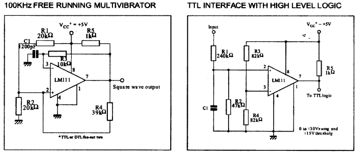 LM311D Typical Apllication Schematic 2.