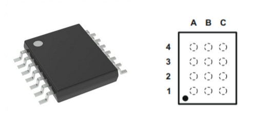 TXS0104EPWR Pin Configuration