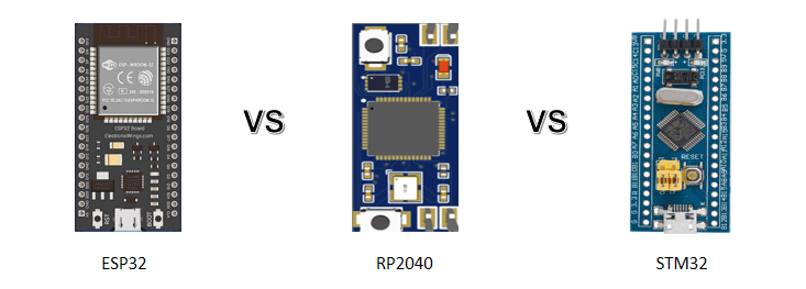 ESP32 vs RP2040 vs STM32