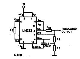 LM723 Simple Application Circuit-1