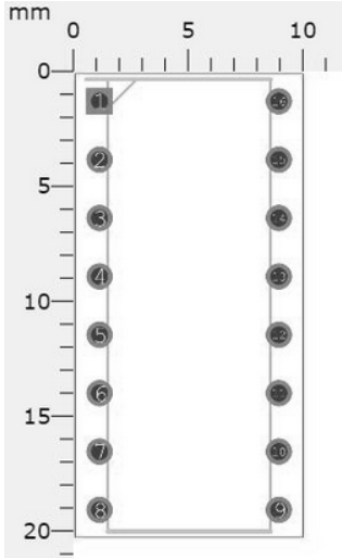 MCP3008 Footprint