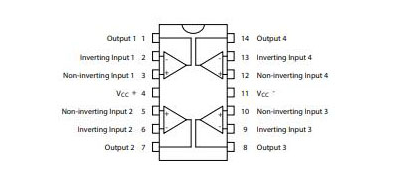 TL074 Pinout