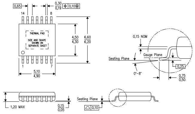 TPS1H100BQPWPRQ1 Package Dimensions