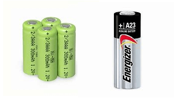2/3AAA Battery vs. A23