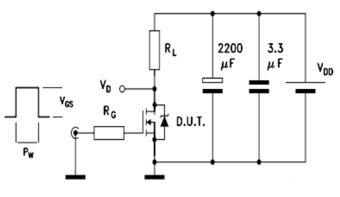  Switching Times Test Circuit for Resistive Load