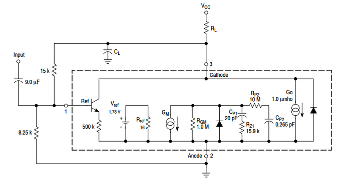 Simplified Model of TL431A Device