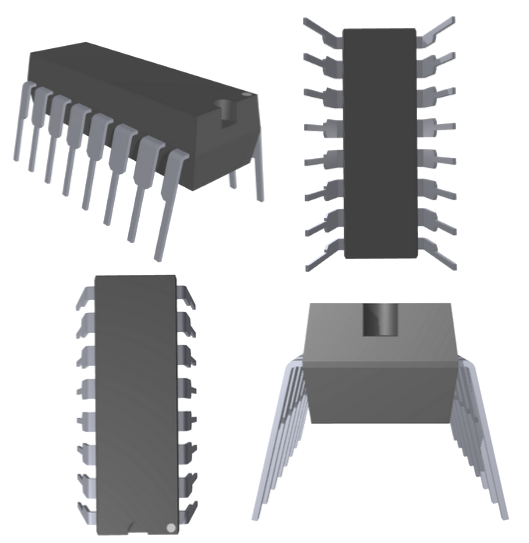 MCP3008 3D Model